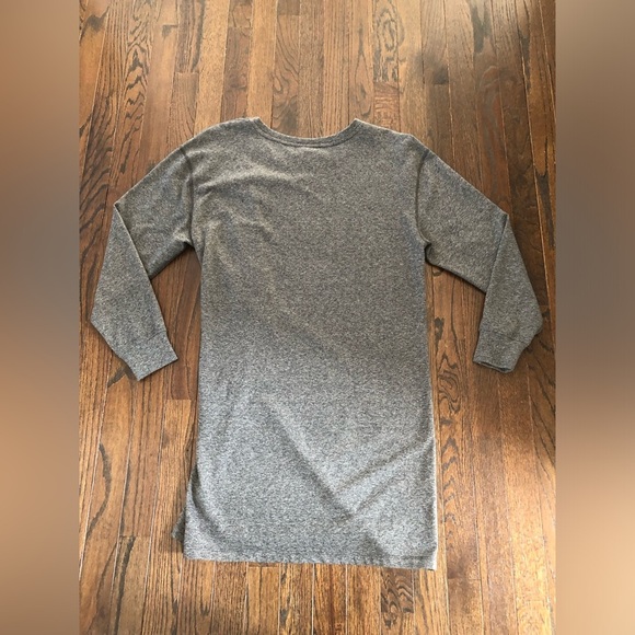 CAbi Women’s M Heathered Gray Sweater Tunic Dress w/Pleated Waist - LIKE NEW! - Picture 8 of 8